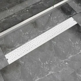 Stainless steel bubble linear shower drain 930x140 mm by vidaXL, Drains - Ref: Foro24-142193, Price: 50,17 €, Discount: %