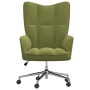 Silla de relajación de terciopelo verde claro