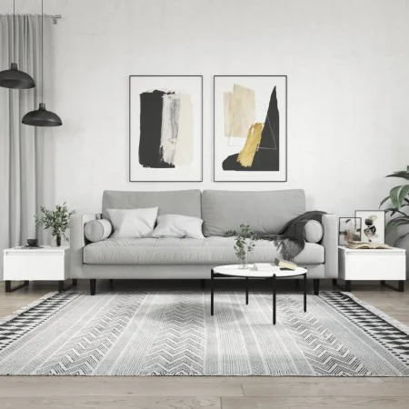 Coffee tables 2 pcs engineered wood white 50x46x35 cm by , Coffee table - Ref: Foro24-830877, Price: 65,44 €, Discount: %