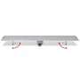 Linearer Blasenduschablauf aus Edelstahl 930 x 140 mm von vidaXL, Abflüsse - Ref: Foro24-142193, Preis: 50,92 €, Rabatt: %