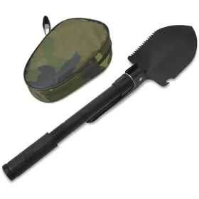 Black carbon steel folding shovel by vidaXL, Shovels and picks - Ref: Foro24-142228, Price: 17,64 €, Discount: %
