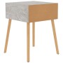Bedside tables 2 units engineered wood gray concrete by vidaXL, Nightstands - Ref: Foro24-326804, Price: 89,78 €, Discount: %