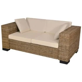 7-Piece Real Rattan Two-Seater Sofa Set by vidaXL, Sofas - Ref: Foro24-243245, Price: 383,13 €, Discount: %