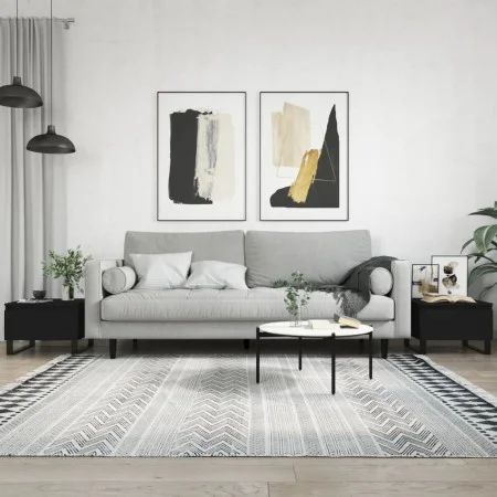 Couchtische 2 Stück, schwarzes Holzwerkstoff, 50 x 46 x 35 cm von , Couchtisch - Ref: Foro24-830879, Preis: 65,59 €, Rabatt: %