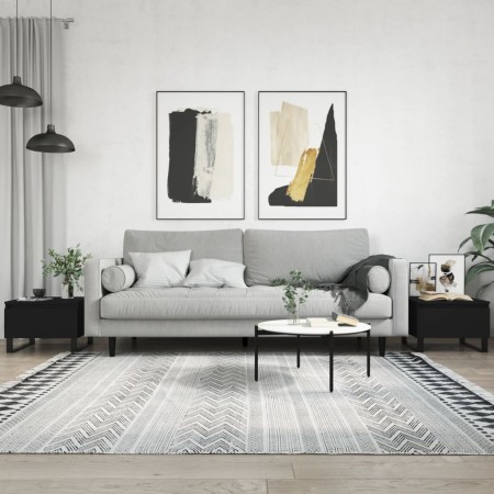 Couchtische 2 Stück, schwarzes Holzwerkstoff, 50 x 46 x 35 cm von , Couchtisch - Ref: Foro24-830879, Preis: 66,19 €, Rabatt: %