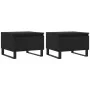 Mesas de centro 2 uds madera de ingeniería negro 50x46x35 cm de , Mesas de centro - Ref: Foro24-830879, Precio: 65,59 €, Desc...
