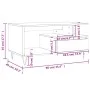 Couchtisch aus weißem Sperrholz, 90 x 49 x 45 cm von , Couchtisch - Ref: Foro24-831020, Preis: 72,81 €, Rabatt: %