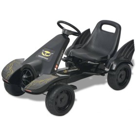 Kart con pedales y asiento ajustable negro