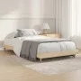 Sonoma oak engineered wood bed frame 100x200 cm by , Beds and slatted bases - Ref: Foro24-832056, Price: 81,05 €, Discount: %