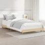 Sonoma oak engineered wood bed frame 100x200 cm by , Beds and slatted bases - Ref: Foro24-832056, Price: 81,05 €, Discount: %