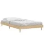 Sonoma oak engineered wood bed frame 100x200 cm by , Beds and slatted bases - Ref: Foro24-832056, Price: 81,05 €, Discount: %