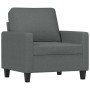Sessel mit Hocker dunkelgrauer Stoff 60 cm von , Sofas - Ref: Foro24-3201030, Preis: 206,60 €, Rabatt: %