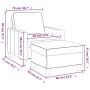 Sessel mit Hocker dunkelgrauer Stoff 60 cm von , Sofas - Ref: Foro24-3201030, Preis: 206,60 €, Rabatt: %