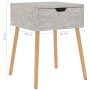 Bedside tables 2 units engineered wood gray concrete by vidaXL, Nightstands - Ref: Foro24-326804, Price: 89,78 €, Discount: %