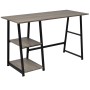 Schreibtisch mit 2 Regalen in Grau und Eiche von vidaXL, Schreibtische - Ref: Foro24-20137, Preis: 107,45 €, Rabatt: %