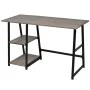 Desk with 2 shelves gray and oak by vidaXL, Desks - Ref: Foro24-20137, Price: 105,88 €, Discount: %