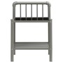 Mesitas de noche 2 unidades metal y vidrio gris y negro de vidaXL, Mesitas de noche - Ref: Foro24-325101, Precio: 45,41 €, De...