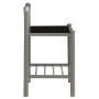 Mesitas de noche 2 unidades metal y vidrio gris y negro de vidaXL, Mesitas de noche - Ref: Foro24-325101, Precio: 45,41 €, De...