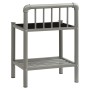 Mesitas de noche 2 unidades metal y vidrio gris y negro de vidaXL, Mesitas de noche - Ref: Foro24-325101, Precio: 45,41 €, De...