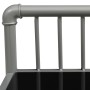 Mesitas de noche 2 unidades metal y vidrio gris y negro de vidaXL, Mesitas de noche - Ref: Foro24-325101, Precio: 45,41 €, De...