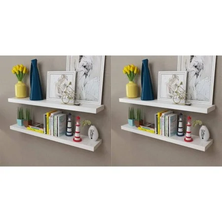 Wandregale 4 Einheiten weiß 100 cm von , Regale und Regale - Ref: Foro24-275999, Preis: 94,07 €, Rabatt: %