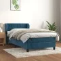Box spring bed with dark blue velvet mattress 90x190 cm by , Beds and slatted bases - Ref: Foro24-3127467, Price: 305,23 €, D...