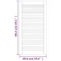 Closet door with 2 slat panels, made of pine wood, 99.3x49.4 cm by , cabinet doors - Ref: Foro24-151137, Price: 66,93 €, Disc...