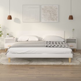 Bedside tables 2 units glossy white 40x35x47 cm by , Nightstands - Ref: Foro24-812019, Price: 87,29 €, Discount: %
