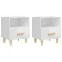 Bedside tables 2 units glossy white 40x35x47 cm by , Nightstands - Ref: Foro24-812019, Price: 85,97 €, Discount: %