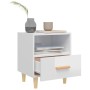 Nachttische 2 Einheiten glänzend weiß 40x35x47 cm von , Nachttische - Ref: Foro24-812019, Preis: 87,29 €, Rabatt: %