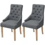 Esszimmerstühle 2 Einheiten dunkelgrauer Stoff von vidaXL, Essstühle - Ref: Foro24-243636, Preis: 256,54 €, Rabatt: %