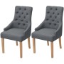 Esszimmerstühle 2 Einheiten dunkelgrauer Stoff von vidaXL, Essstühle - Ref: Foro24-243636, Preis: 255,20 €, Rabatt: %