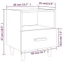 Bedside tables 2 units glossy white 40x35x47 cm by , Nightstands - Ref: Foro24-812019, Price: 85,97 €, Discount: %