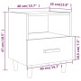 Nachttische 2 Einheiten glänzend weiß 40x35x47 cm von , Nachttische - Ref: Foro24-812019, Preis: 87,29 €, Rabatt: %
