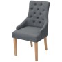 Esszimmerstühle 2 Einheiten dunkelgrauer Stoff von vidaXL, Essstühle - Ref: Foro24-243636, Preis: 255,20 €, Rabatt: %