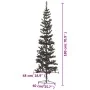 Black slim Christmas tree 180 cm by , Christmas trees - Ref: Foro24-329219, Price: 35,45 €, Discount: %