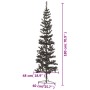 Schwarzer schlanker Weihnachtsbaum 180 cm von , Weihnachtsbäume - Ref: Foro24-329219, Preis: 36,17 €, Rabatt: %