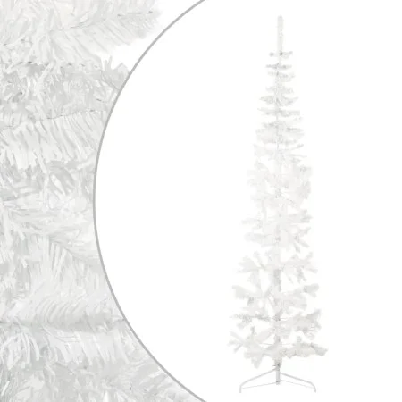 Artificial half Christmas tree with white stand 210 cm by , Christmas trees - Ref: Foro24-344567, Price: 19,25 €, Discount: %