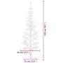 Half artificial Christmas tree with white stand 120 cm by , Christmas trees - Ref: Foro24-344565, Price: 13,53 €, Discount: %