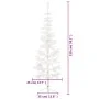 Medio árbol de Navidad artificial con soporte blanco 120 cm de , Arboles de navidad - Ref: Foro24-344565, Precio: 13,39 €, De...