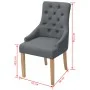 Dining chairs 2 units dark gray fabric by vidaXL, dining chairs - Ref: Foro24-243636, Price: 256,54 €, Discount: %
