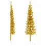 Medio árbol de Navidad artificial con soporte dorado 150 cm by , Christmas trees - Ref: Foro24-344590, Price: 13,43 €, Discou...