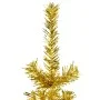 Medio árbol de Navidad artificial con soporte dorado 150 cm by , Christmas trees - Ref: Foro24-344590, Price: 13,43 €, Discou...
