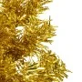 Medio árbol de Navidad artificial con soporte dorado 150 cm by , Christmas trees - Ref: Foro24-344590, Price: 13,43 €, Discou...