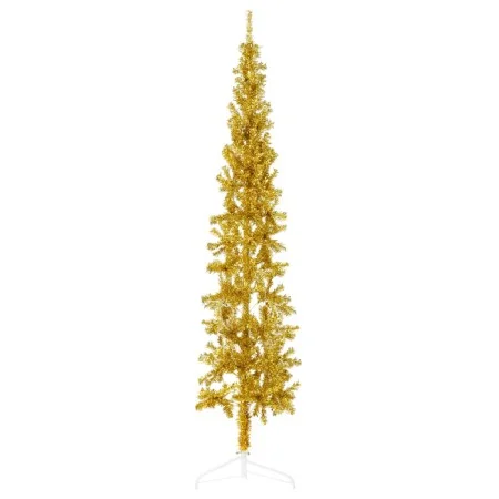 Artificial half Christmas tree with golden stand 210 cm by , Christmas trees - Ref: Foro24-344592, Price: 17,96 €, Discount: %