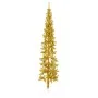 Artificial half Christmas tree with golden stand 210 cm by , Christmas trees - Ref: Foro24-344592, Price: 17,96 €, Discount: %