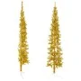 Artificial half Christmas tree with golden stand 210 cm by , Christmas trees - Ref: Foro24-344592, Price: 17,96 €, Discount: %