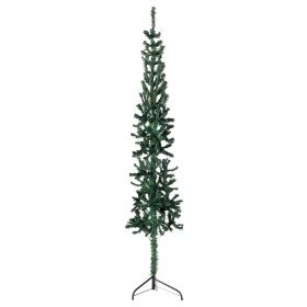 Artificial half Christmas tree with green stand 210 cm by , Christmas trees - Ref: Foro24-344602, Price: 17,17 €, Discount: %