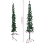 Medio árbol de Navidad artificial con soporte verde 210 cm de , Arboles de navidad - Ref: Foro24-344602, Precio: 17,01 €, Des...