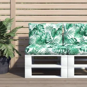 Cushions for pallets, 2 units, leaf print fabric by , Cushions for chairs and sofas - Ref: Foro24-360846, Price: 35,89 €, Dis...
